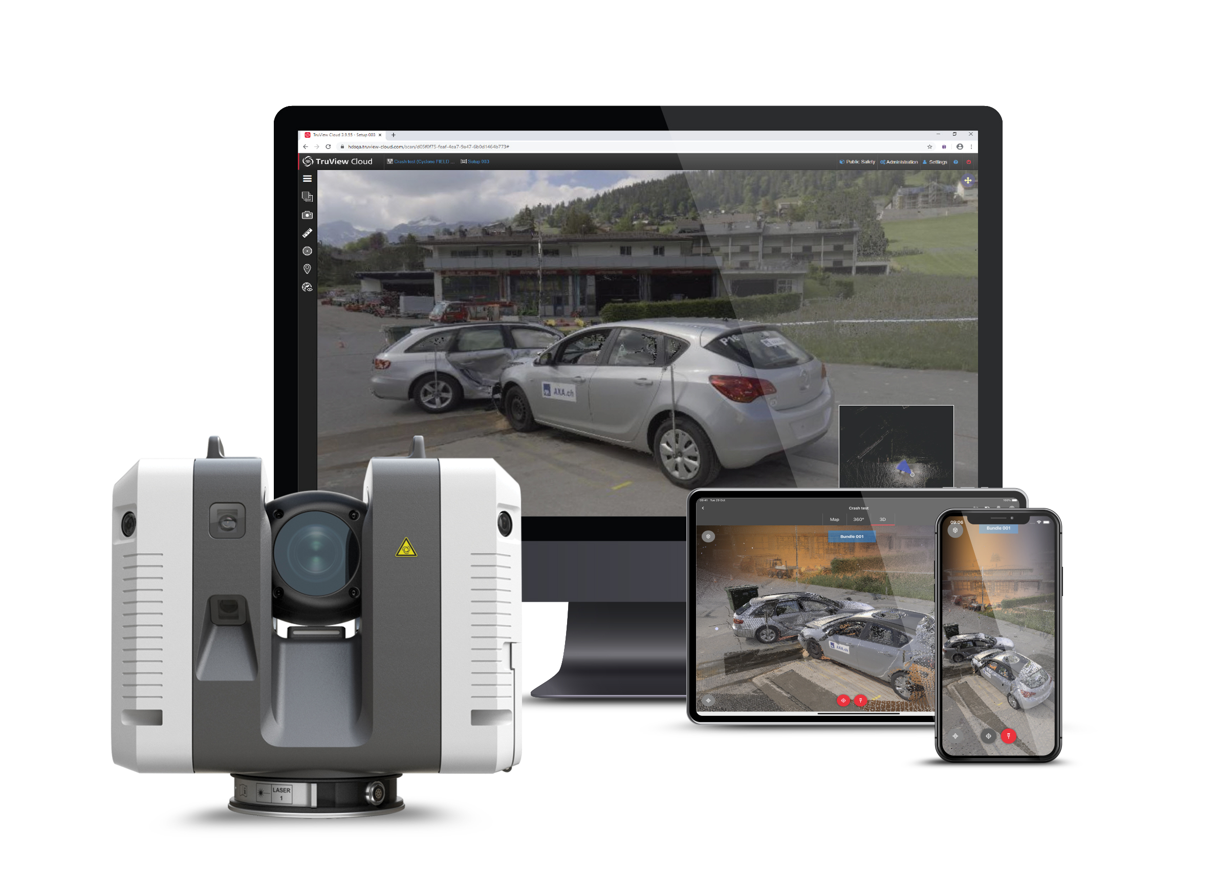 Leica RTC360 laser scanning solution for crash investigation
